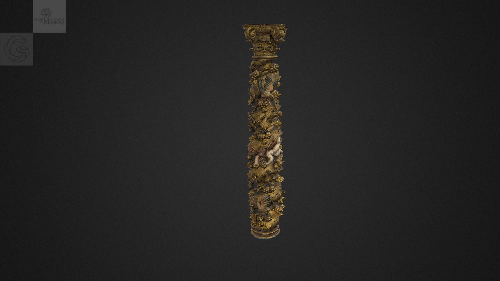 Columna salomònica, Museu de Manresa