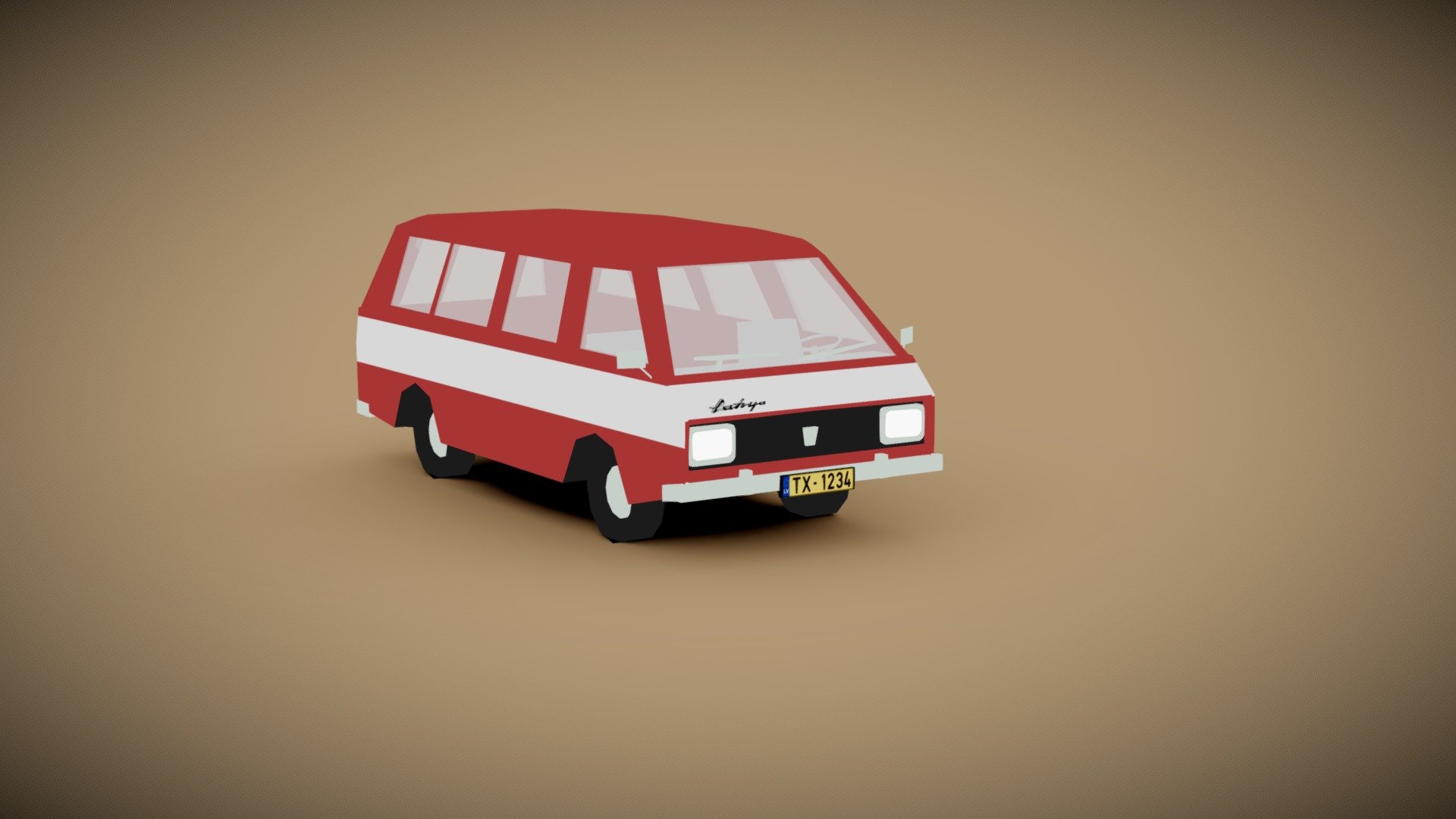 RAF Taxi Van low-poly
