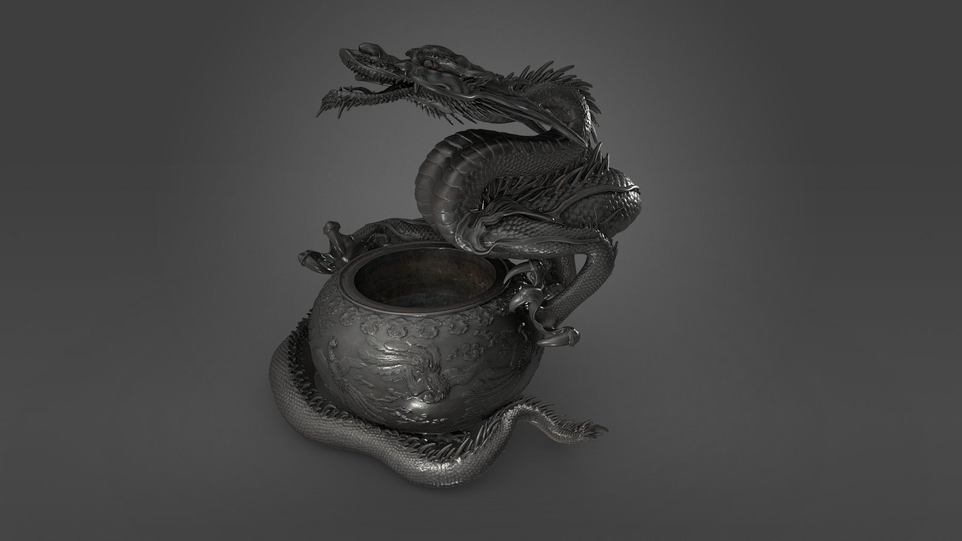 Dragon incense burner