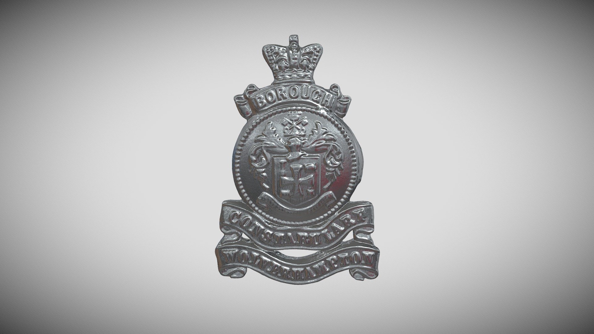 Wolverhampton Borough Constabulary Helmet Plate