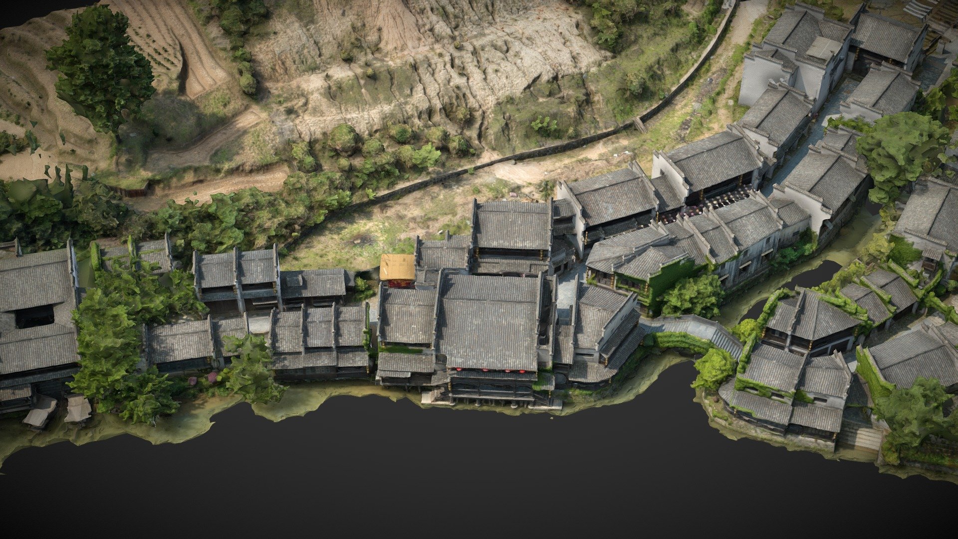 Residential buildings, ancient villages