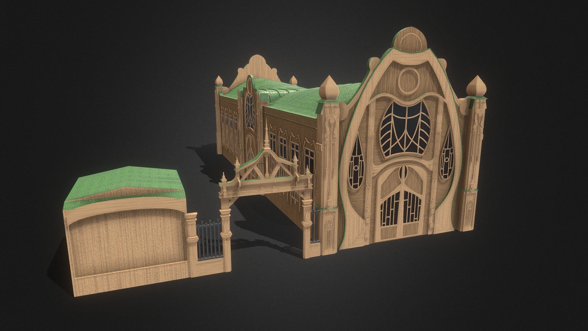 Stoll's wooden building