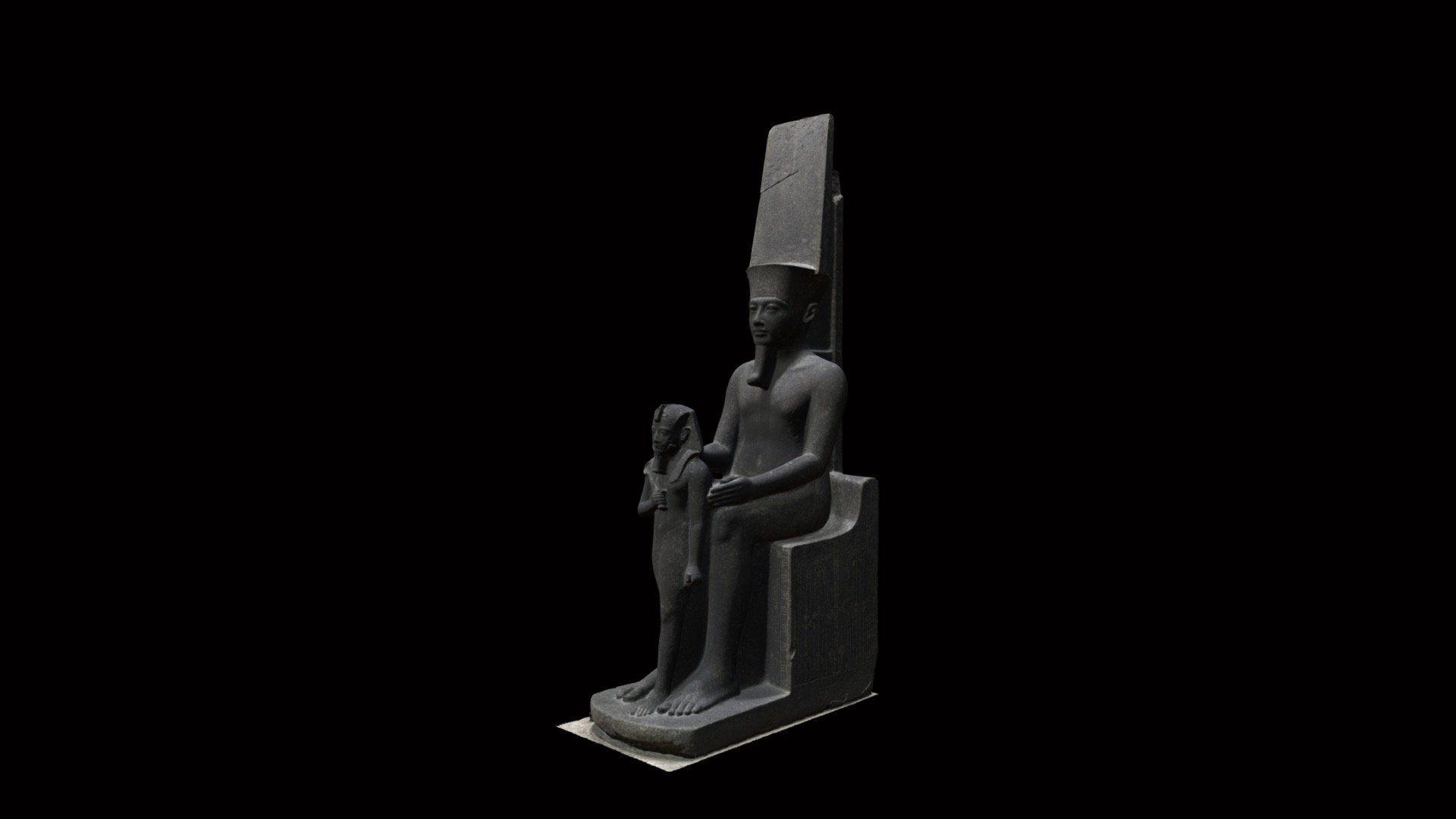 Statue of Amun and Horemheb